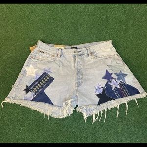Brand new Ralph Lauren Lady’s patchwork Boyfriend shorts size 32